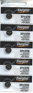 Product Cover Energizer 371 / 370 Silver Oxide Watch Battery (5 per Pack)