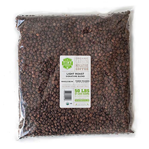 Product Cover Tiny Footprint Coffee Organic Light Roast Whole Bean Coffee, 3-Pound Bag