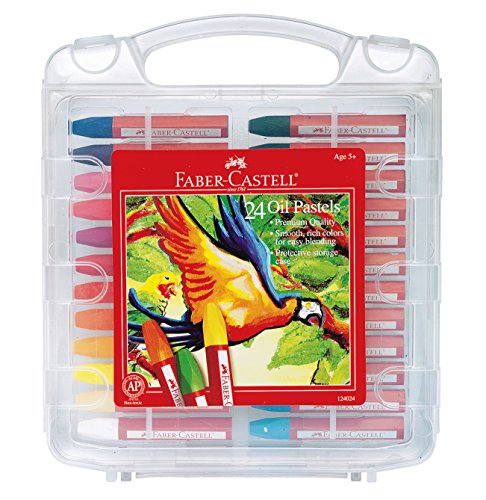 Product Cover Faber-Castell Blendable Oil Pastels In Durable Storage Case- 24 Vibrant Colors - Non-Toxic Pastels for Kids