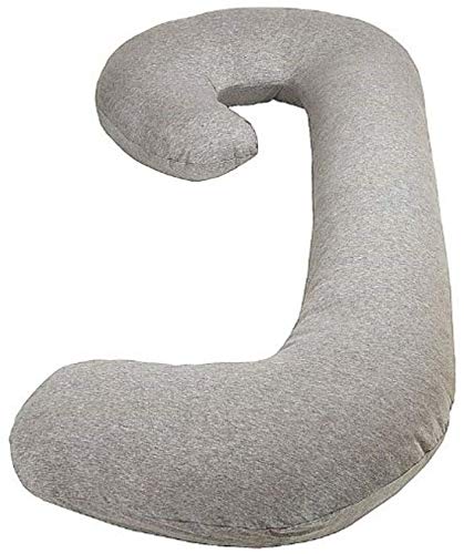 Product Cover Snoogle Chic Jersey - Snoogle Replacement Cover with Zipper for Easy Use - Heather Gray