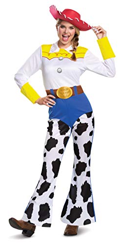 Product Cover Disguise Women's Disney Pixar Toy Story and Beyond Jessie Costume, White/Black/Blue/Yellow, Medium