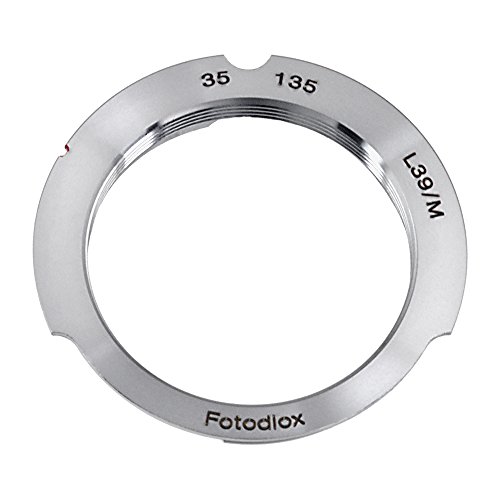 Product Cover Fotodiox Lens Mount Adapter, M39 (39mm x1 Thread, Leica Screw Mount) Lens to Leica M Adapter with 35mm/135mm Frame Line, fits Leica M-Monochrome, M8.2, M9, M9-P, M10 and Ricoh GXR Mount A12