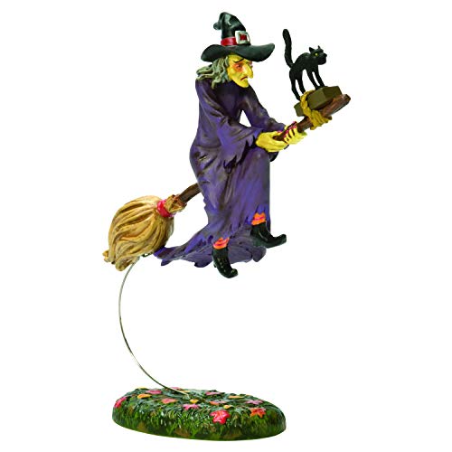 Product Cover Department 56 Snow Village Halloween Witch Hollow Midnight's Last Ride Figurine, 5 Inch, Multicolor