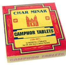 Product Cover Camphor Tablets 200g (7oz) 64 tablets of 1