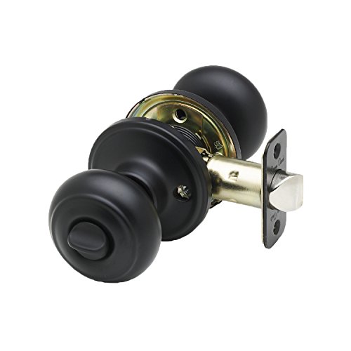 Product Cover Copper Creek CK2030BC Colonial Privacy Door Knob, Black