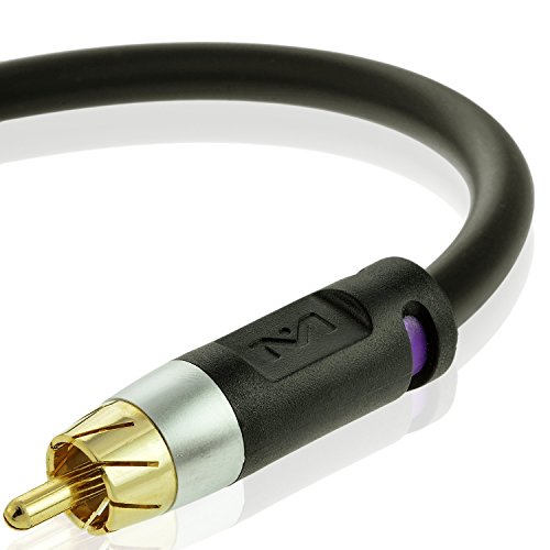 Product Cover Mediabridge ULTRA Series Subwoofer Cable (8 Feet) - Dual Shielded with Gold Plated RCA to RCA Connectors - Black