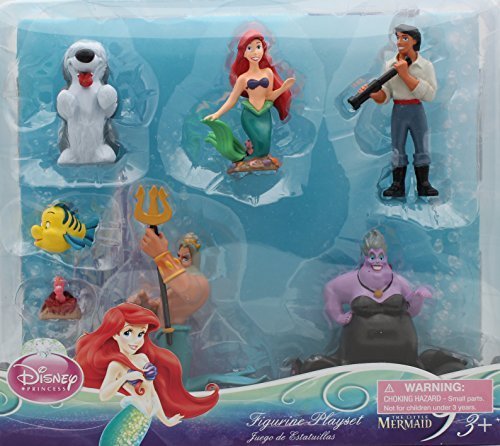 Product Cover Disney Princess Exclusive Little Mermaid Figure Set - 7 pc Ariel Figurine Playset