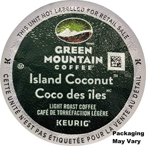 Product Cover Green Mountain Coffee Roasters Island Coconut, Single Serve Coffee K-Cup Pod, Flavored Coffee, 24