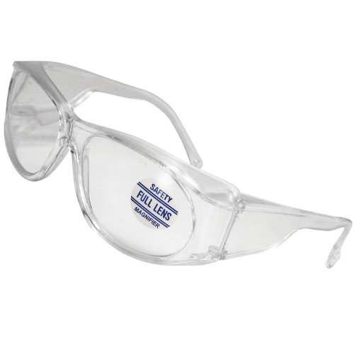 Product Cover Mag-Safe Full Magnifying Reader Safety Glasses Reading Magnifier Eyewear Available from 1.25-3.00 Select Full Magnifier (2.00 Clear)