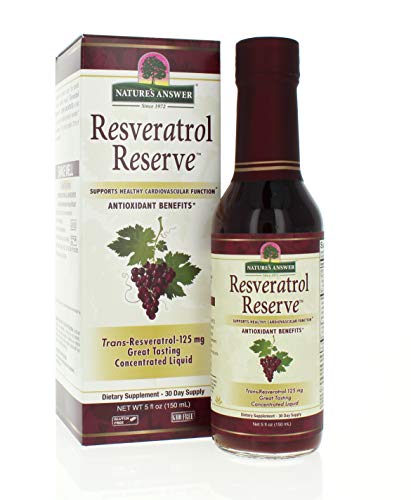 Product Cover Nature's Answer Alcohol-Free Resveratrol Reserve, 5-Fluid Ounces