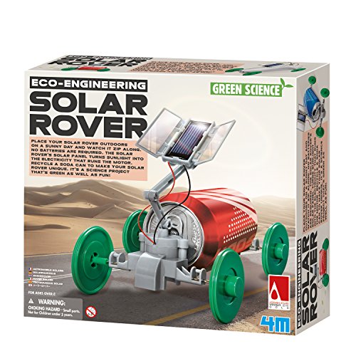 Product Cover 4M Green Science Solar Rover Kit DIY Solar Power, Eco-Engineering STEM Toys Educational Gift for Kids & Teens, Boys & Girls