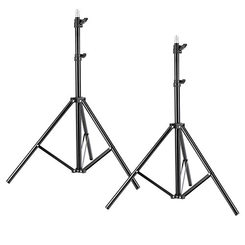 Product Cover Neewer Two Aluminum Photo/Video Tripod Light Stands For Studio Kits, Lights, Softboxes-6.23 Feet/ 190CM
