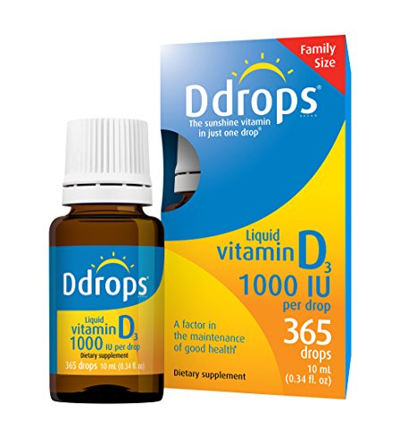 Product Cover Ddrops 1000 IU Drops, 365 Count