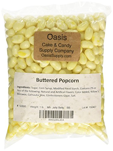 Product Cover Jelly Belly Buttered Popcorn Jelly Beans, 1 Pound