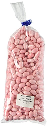 Product Cover Jelly Belly Strawberry Cheesecake Jelly Beans (1 Pound Bag) - Pale Pink