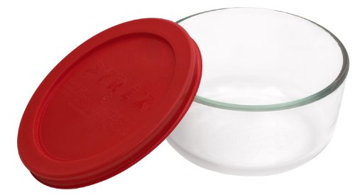 Product Cover Pyrex Simply Store 2-Cup Round Glass Food Storage Dish