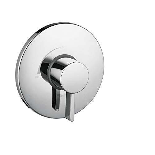 Product Cover hansgrohe 4233000 S Pressure Balanced Valve Trim with Integrated Volume Control, 6.75 x 6.75 x 3.00 inches, Chrome