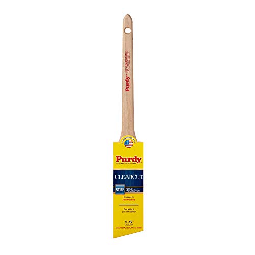 Product Cover Purdy 144080115 Clearcut Series Dale Angular Trim Paint Brush, 1-1/2 inch