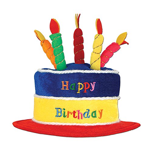 Product Cover Beistle 60717 Plush Birthday Cake Hat