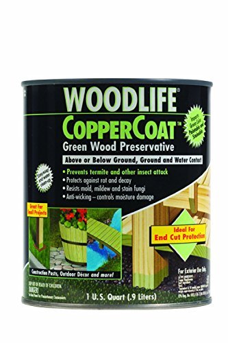 Product Cover Rust-Oleum 1904A Wolman (Woodlife) CopperCoat Green Wood Preservative-Below Ground, Quart
