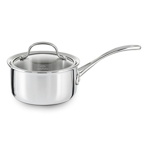 Product Cover Calphalon Tri-Ply Stainless Steel 1-1/2-Quart Sauce Pan with Cover