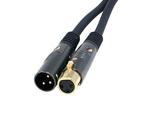 Product Cover Monoprice Premier Series XLR Male to XLR Female - 1.5ft - Black - Gold Plated | 16AWG Copper Wire Conductors [Microphone & Interconnect]