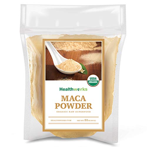 Product Cover Healthworks Maca Powder Raw (32 Ounces / 2 Pounds) | Certified Organic Flour Use | Keto, Vegan & Non-GMO | Premium Peruvian Origin | Breakfast, Smoothies, Baking & Coffee |...