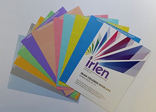 Product Cover IRLEN Colored Overlays for Reading - Sample Pack of 10 (1 of Each Color)