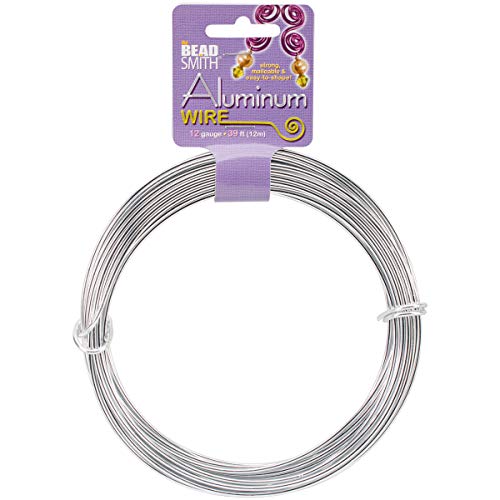 Product Cover Beadsmith DA2602 Aluminum Wire 12 Gauge 39' Coil-Silver