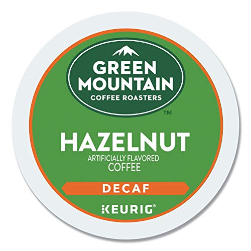 Product Cover Green Mountain Coffee Hazelnut Decaf, Light Roasted, K-Cup Portion Pack for Keurig K-Cup Brewers, 24-Count