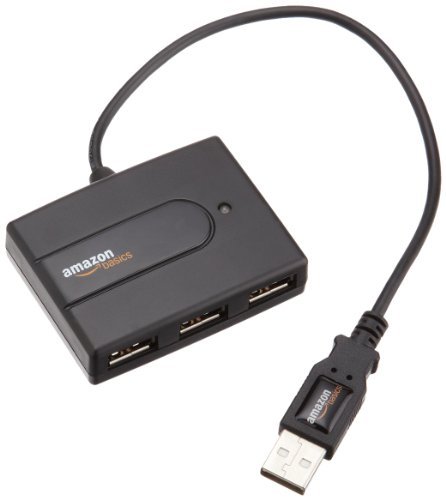 Product Cover AmazonBasics 4-Port USB to USB 2.0 Ultra-Mini Hub Adapter