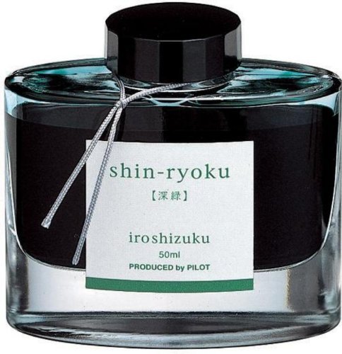 Product Cover Pilot Iroshizuku Bottled Fountain Pen Ink, Shin-Ryoku, Forest Green, Dark Green (69214)