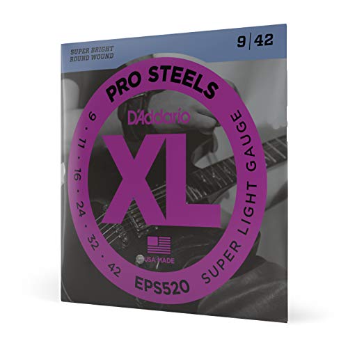 Product Cover D'Addario EPS520 ProSteels Electric 9-42 Super Light Guitar Strings