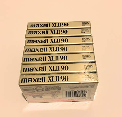 Product Cover Maxell XLII IEC Type II 90 Minute High Bias Audio Cassette Tape - 7 Pack