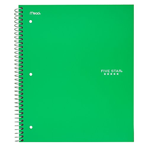 Product Cover Five Star Spiral Notebook, 1 Subject, College Ruled Paper, 100 Sheets, 11