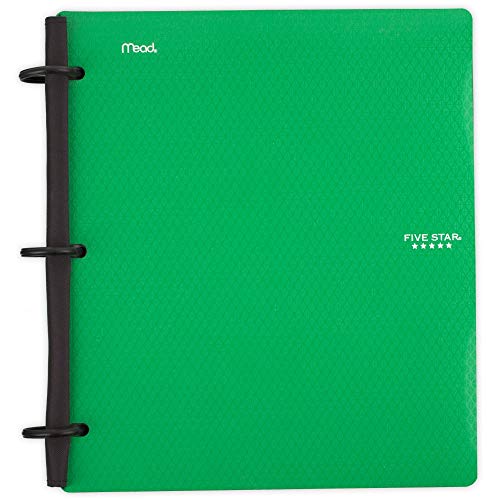 Product Cover Five Star Flex Hybrid NoteBinder, 1 Inch Binder, Notebook and Binder All-in-One, Green (72007)