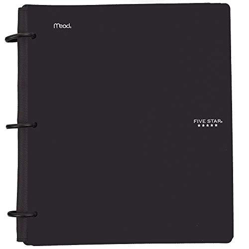 Product Cover Five Star Flex Hybrid Notebinder, 1-1/2 Inch Binder, Notebook and Binder All-in-One, Black (72403)