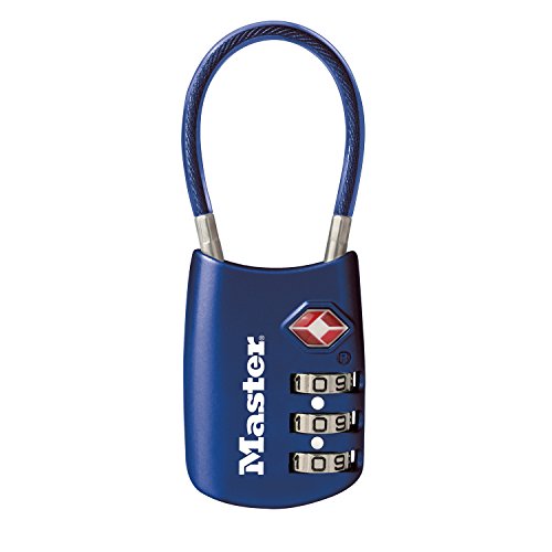 Product Cover Master Lock 4688D Set Your Own Combination TSA Approved Luggage Lock 1 Pack Blue