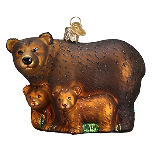 Product Cover Old World Christmas Animal Collection Glass Blown Ornaments for Christmas Tree Bears