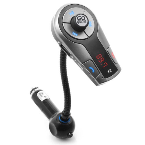 Product Cover GOgroove FlexSMART X2 Bluetooth FM Transmitter for Car Radio w/USB Charging, Multipoint Pairing, Music Controls, Hands Free Microphone - Sync with Smartphones, Android (Updated 2019 Version)