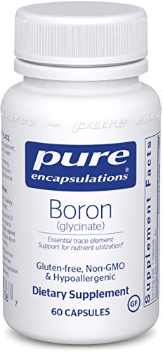 Product Cover Pure Encapsulations - Boron (Glycinate) - Hypoallergenic Supplement for Healthy Nutrient and Hormone Utilization* - 60 Capsules