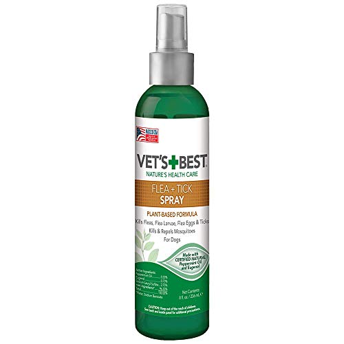 Product Cover Vets Best Flea & Tick Spray | Flea Treatment & Mosquito Repellent for Dogs | Flea Killer with Certified Natural Oils | 8 oz