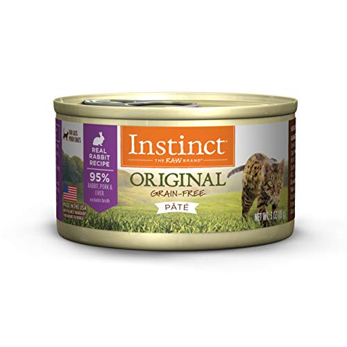 Product Cover Instinct Original Grain Free Real Rabbit Recipe Natural Wet Canned Cat Food by Nature's Variety, 3 oz. Cans (Case of 24)