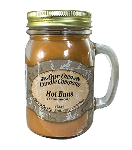 Product Cover Our Own Candle Company Cinnamon Hot Buns Scented 13 Ounce Mason Jar Candle