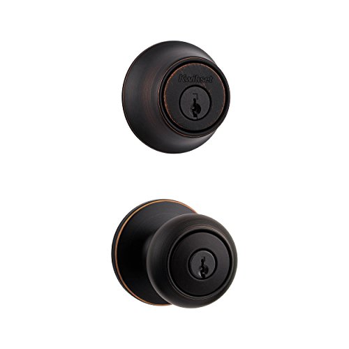 Product Cover Kwikset 690 Cove Entry Knob and Single Cylinder Deadbolt Combo Pack in Venetian Bronze