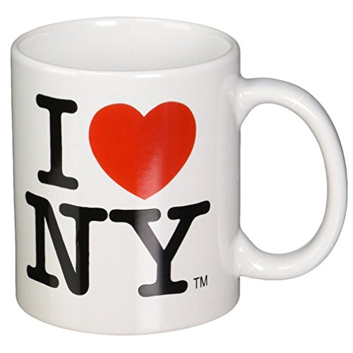 Product Cover I Love NY Mug - White Ceramic 11 ounce I Love NY Mugs from the New York City Souvenir Store