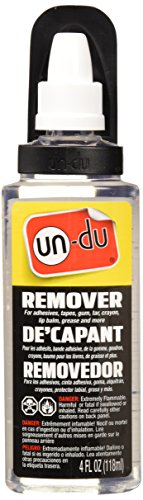 Product Cover un-du Original Formula Sticker, Tape and Label Remover (Cannot Be Sold in California) - 4 Ounce