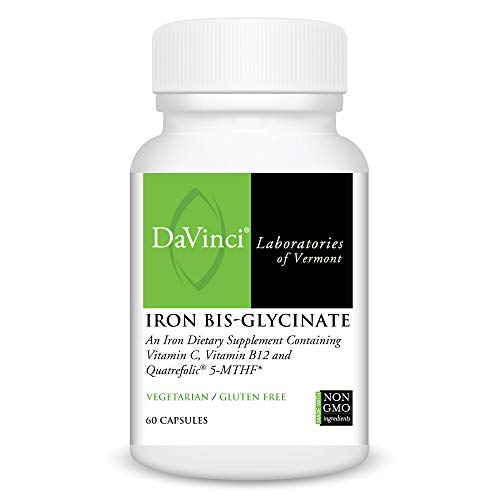 Product Cover Davinci Laboratories Iron Bis-glycinate Easily Absorbable Iron Supplement, 60 Count