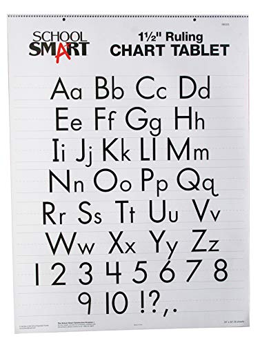 Product Cover School Smart Chart Tablet, 24 x 32 Inches, 1-1/2 Inch Ruling, 1/2 Inch Skip Line, 25 Sheets