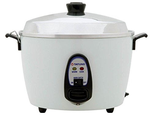 Product Cover Tatung - TAC-10G (SF) - 10 Cup Rice Cooker - White Aluminum Cook Pot